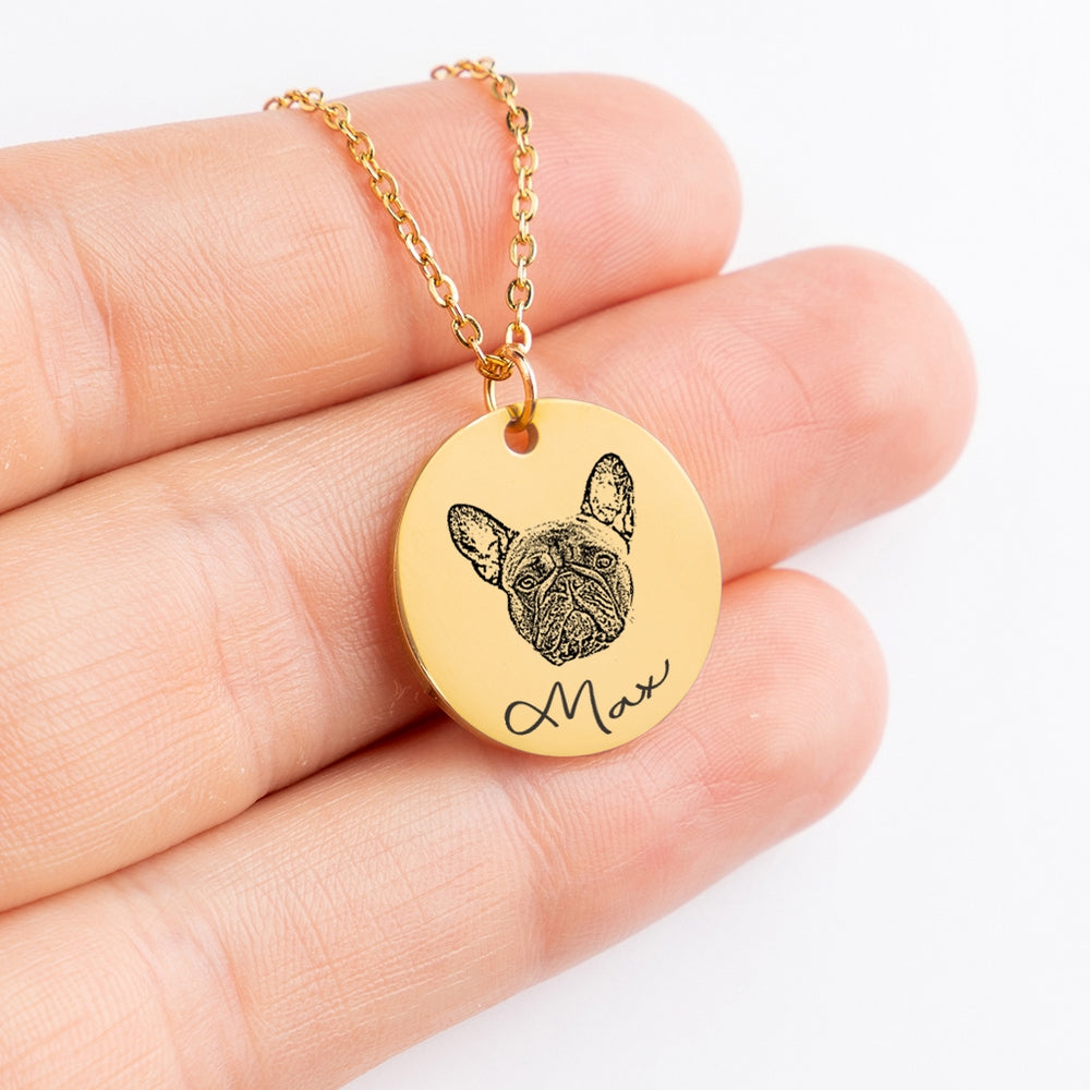 Pet Portrait Necklace